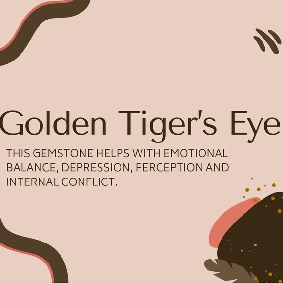 Handmade genuine gemstone bracelet. This Tiger’s Eye bracelet is adjustable. - Picture 6 of 6